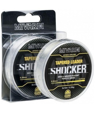 Mivardi żyłka Shocker Tapered Leader 0.26-0.47mm 5x12