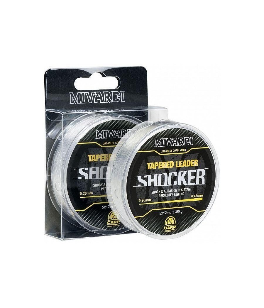 Mivardi żyłka Shocker Tapered Leader 0.26-0.47mm 5x12