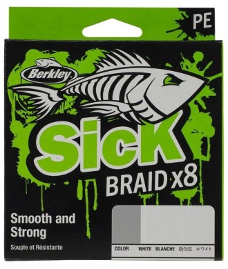 Berkley Plecionka Sick Braid x8 0.19mm 39lb 150m white