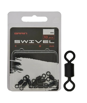 Krętlik karpiowy Brain Swivel nr 7 - 12mm 2.5mm