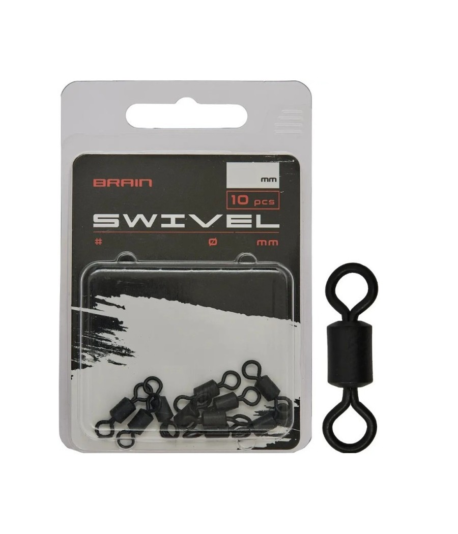 Krętlik karpiowy Brain Swivel nr 7 - 12mm 2.5mm