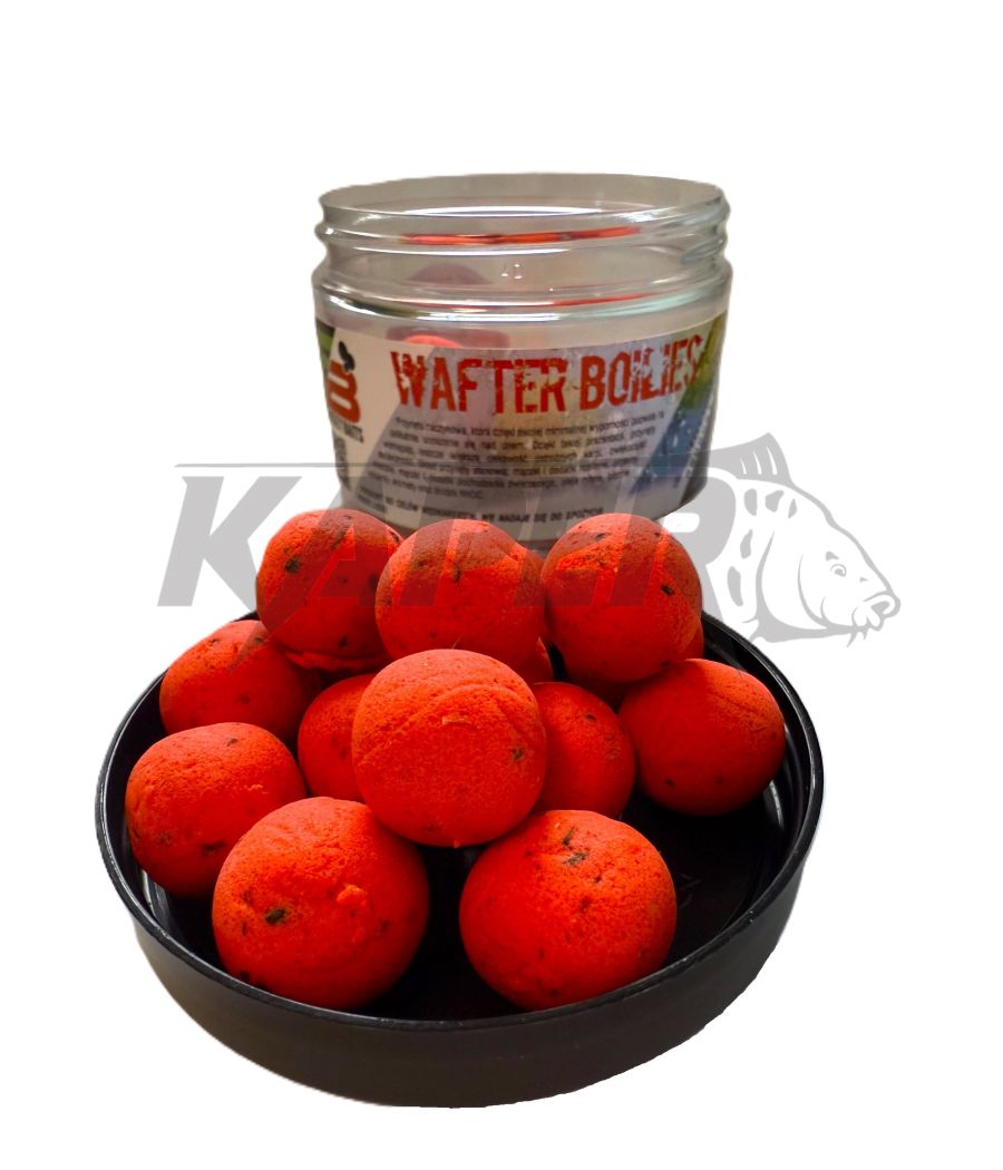Fantazy Baits Wafter Boilies Truskawka kulki przynętowe 150ml Fluo Fantazy Baits Wafter Boilies Truskawka kulki przynętowe 150ml Fluo