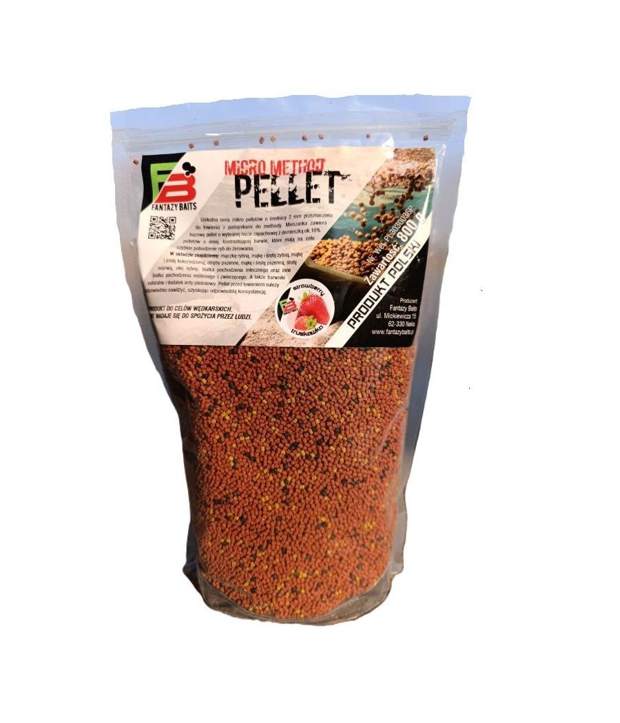 Fantazy Baits Micro Method Pellet Truskawka 2mm