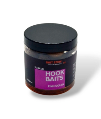 Bait Zone Soacked Hook Baits Pink Squid