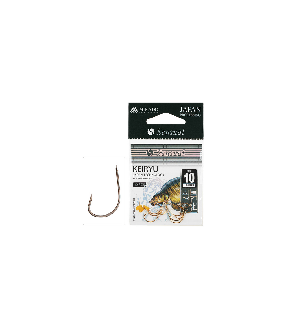 Mikado Haczyk Sensual Keiryu roz.12 szt.10 łopatka Czarny nikiel Mikado Haczyk Sensual Keiryu roz.12 szt.10 łopatka Czarny nikiel