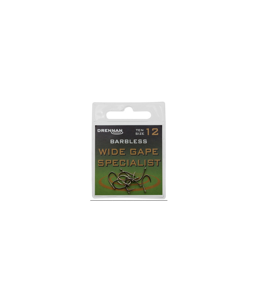 Drennan Haczyki Wide Gape Specialist nr.10 szt.10 barbless