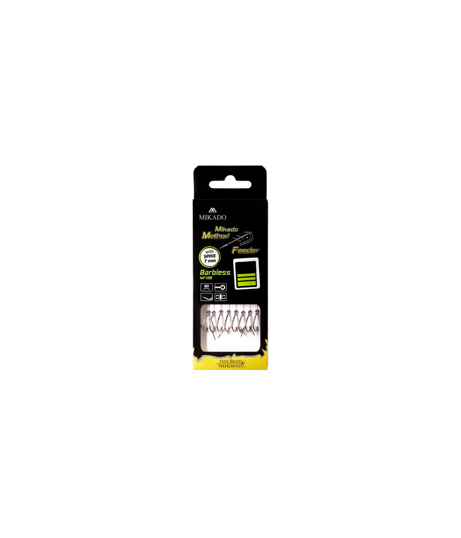 Mikado Przypony MF plecionka igła nr.10 X-TRA Strong barbless 0,12mm
