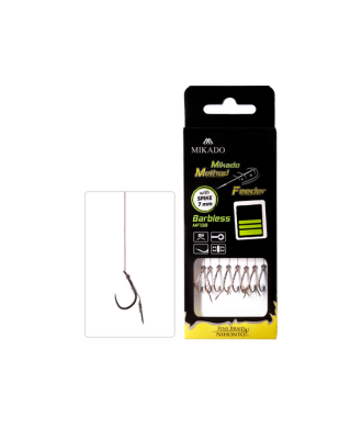 Mikado Przypony MF plecionka igła nr.10 X-TRA Strong barbless 0,12mm