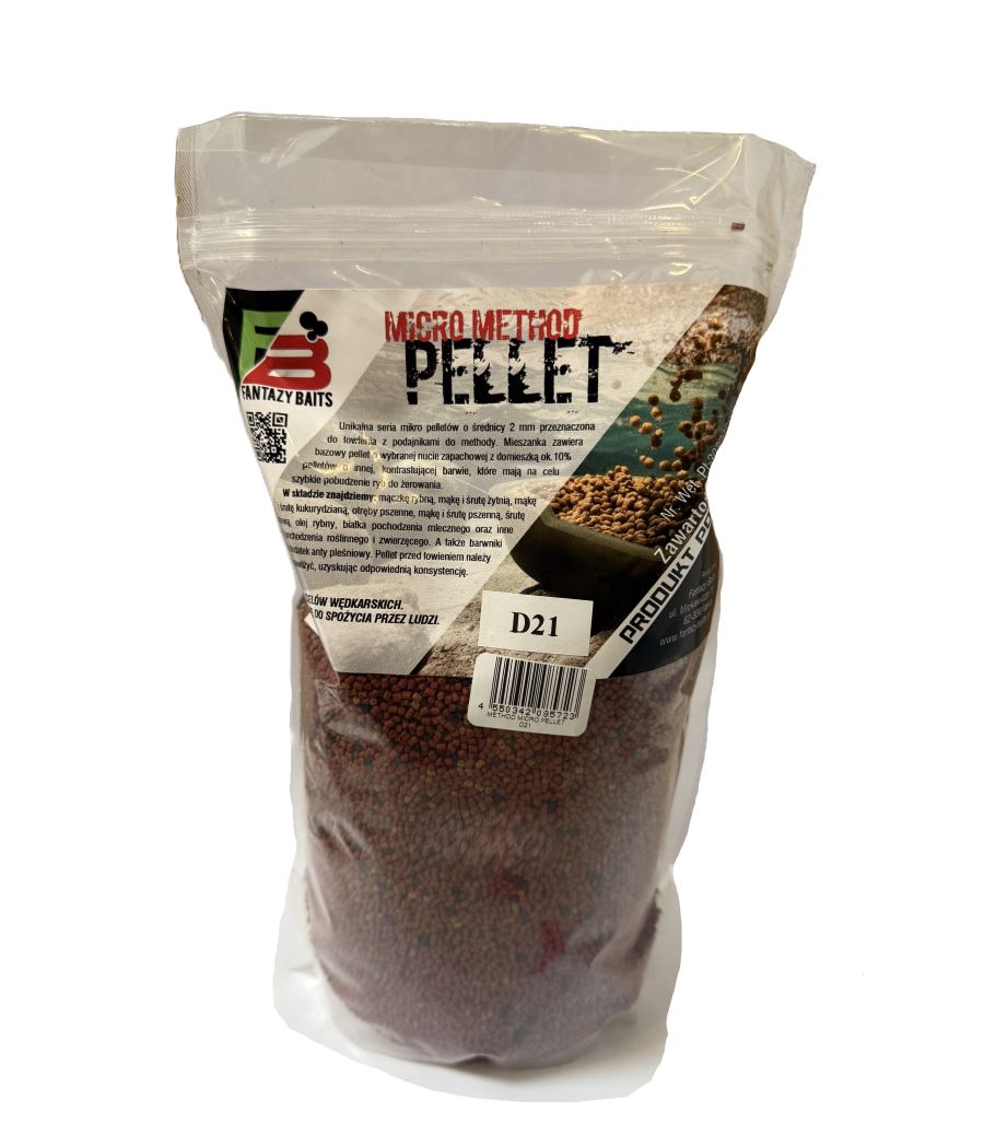 Fantazy Baits Micro Method Pellet D21 2mm Fantazy Baits Micro Method Pellet D21 2mm