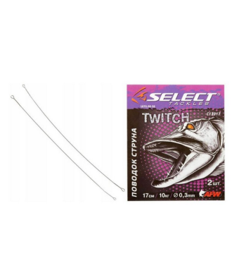 Select Metal Wire Leader nr.2 Przypony 17cm/10kg 2szt 0,3mm