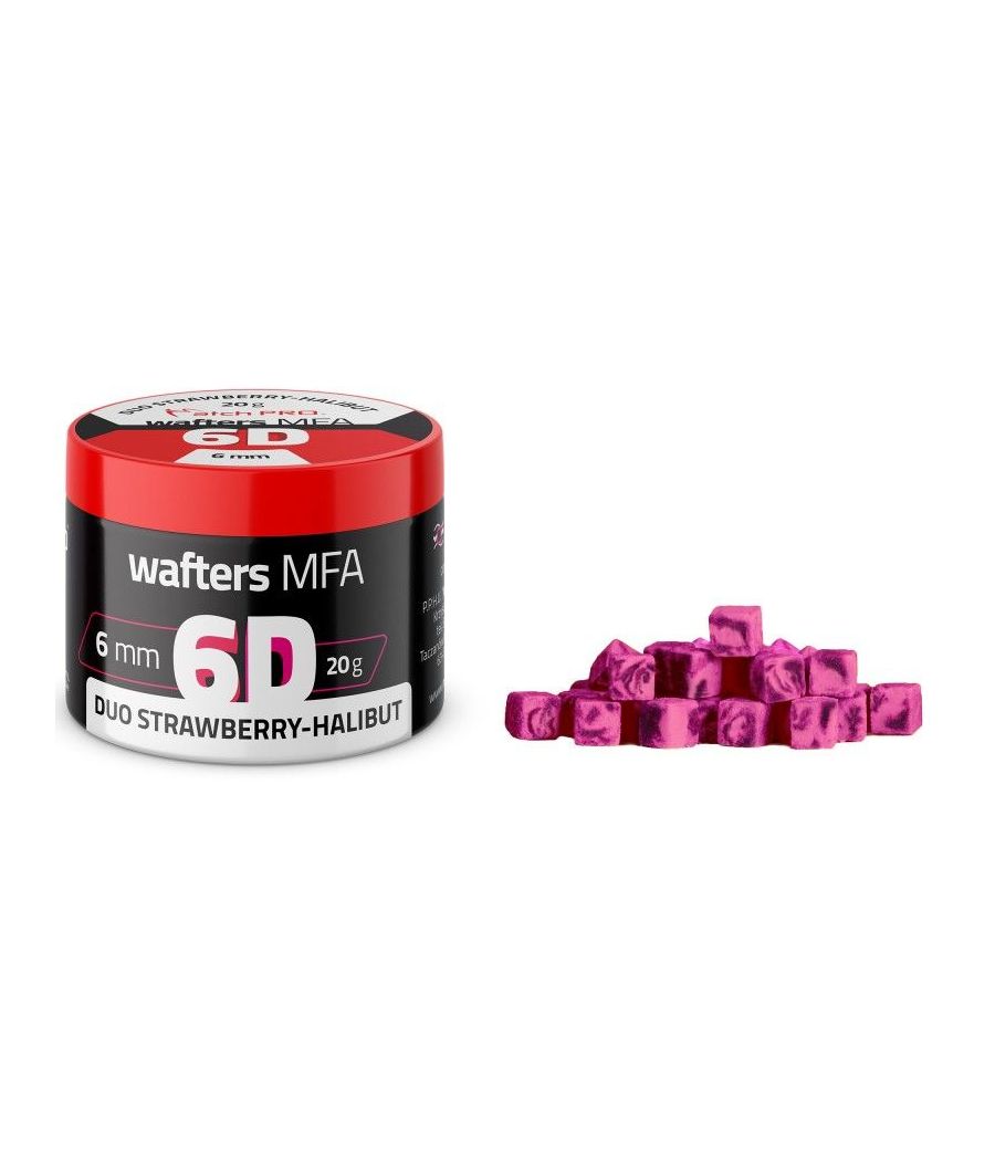 MatchPro Wafters 6D Duo Strawberry-Halibut 6 mm