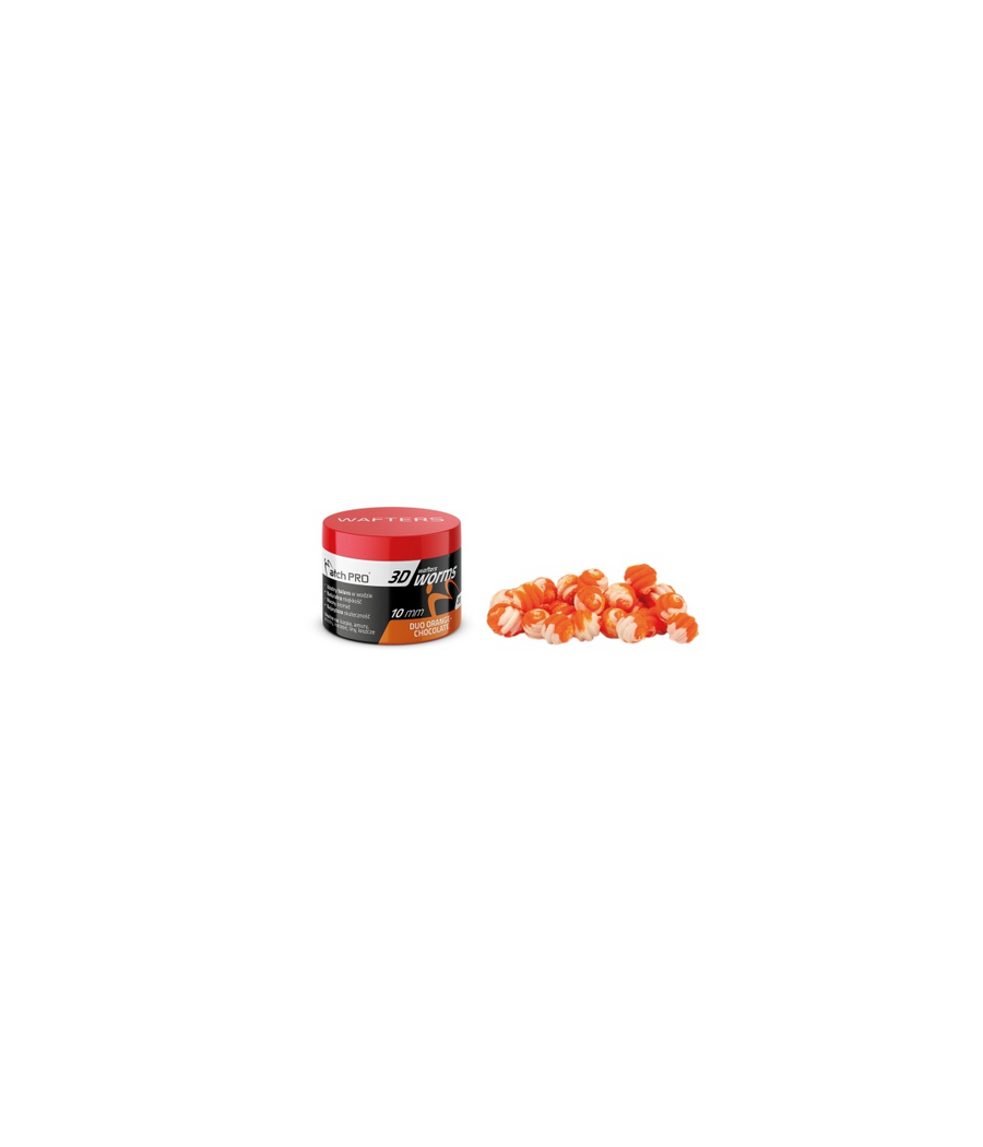 MatchPro 3D WORMS WAFTERS DUO Orange Chocolate 10mm 20g