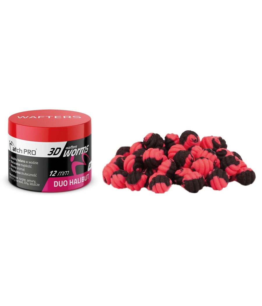 MatchPro 3D WORMS WAFTERS DUO Orange Chocolate 12mm 20g MatchPro 3D WORMS WAFTERS DUO Orange Chocolate 12mm 20g