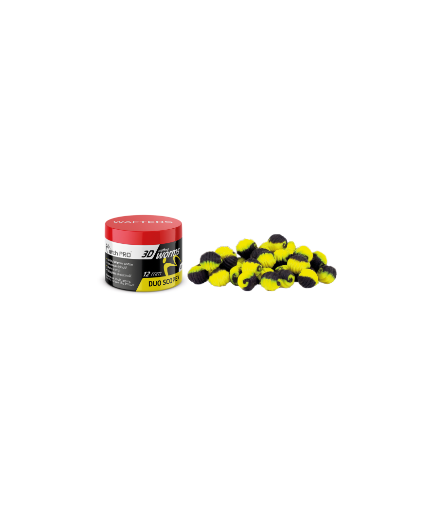Matchpro 3D Worms WAFTERS Duo Scopex 12mm 20g Matchpro 3D Worms WAFTERS Duo Scopex 12mm 20g