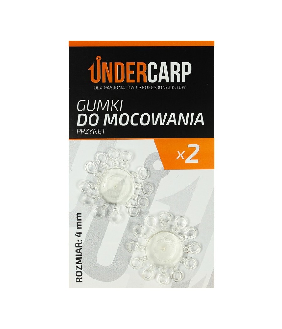 kaper sklep UNDERCARP gumki do mocowania przynęty 4mm 24szt