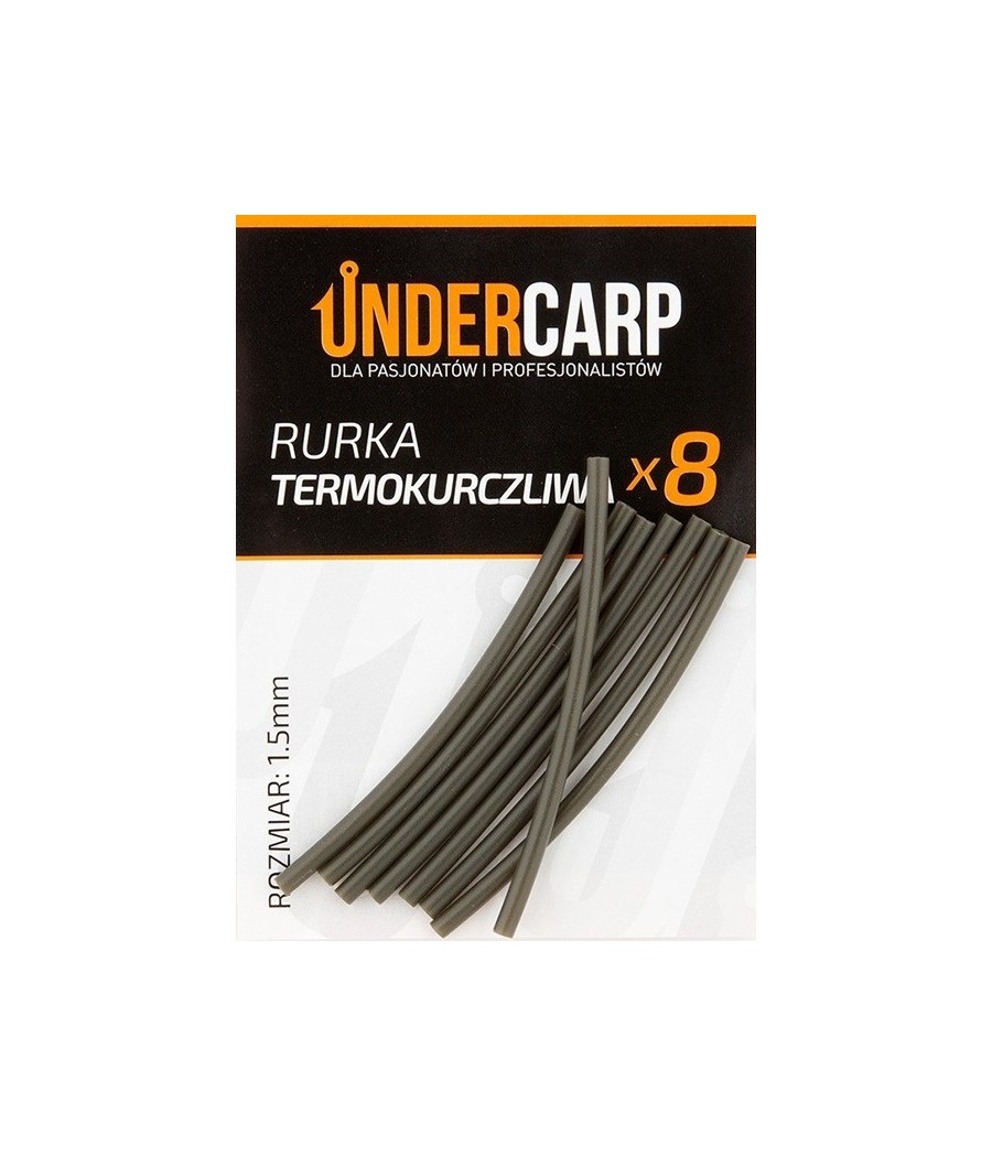 kaper sklep Undercarp Rurka Termokurczliwa Zielona 1,0mm 8 szt