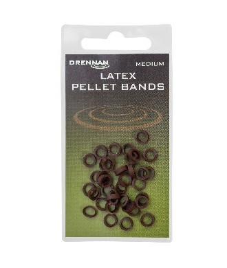 Drennan Gumki Latex Pellet Bands brązowe rozmiar M