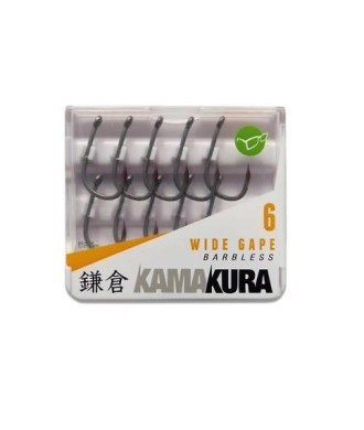 Korda Haczyki Wide Gape Kamakura Barbless 6 10szt