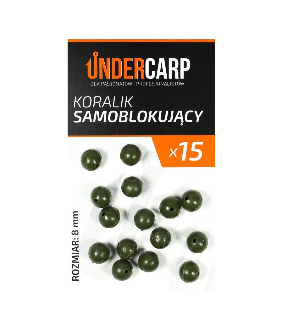 UNDERCARP koralik samoblokujący zielony  8mm