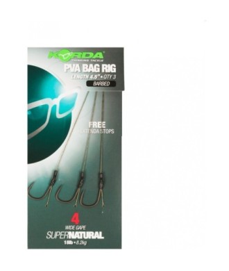 Korda PVA Bag Rigs roz. 4 barbed 3szt