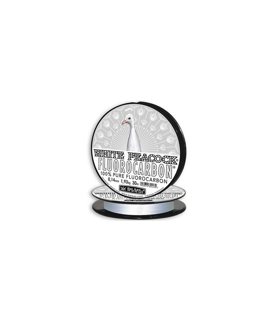kaper sklep Balsax Żyłka White Peacock 0.10mm 50m Fluorocarbon