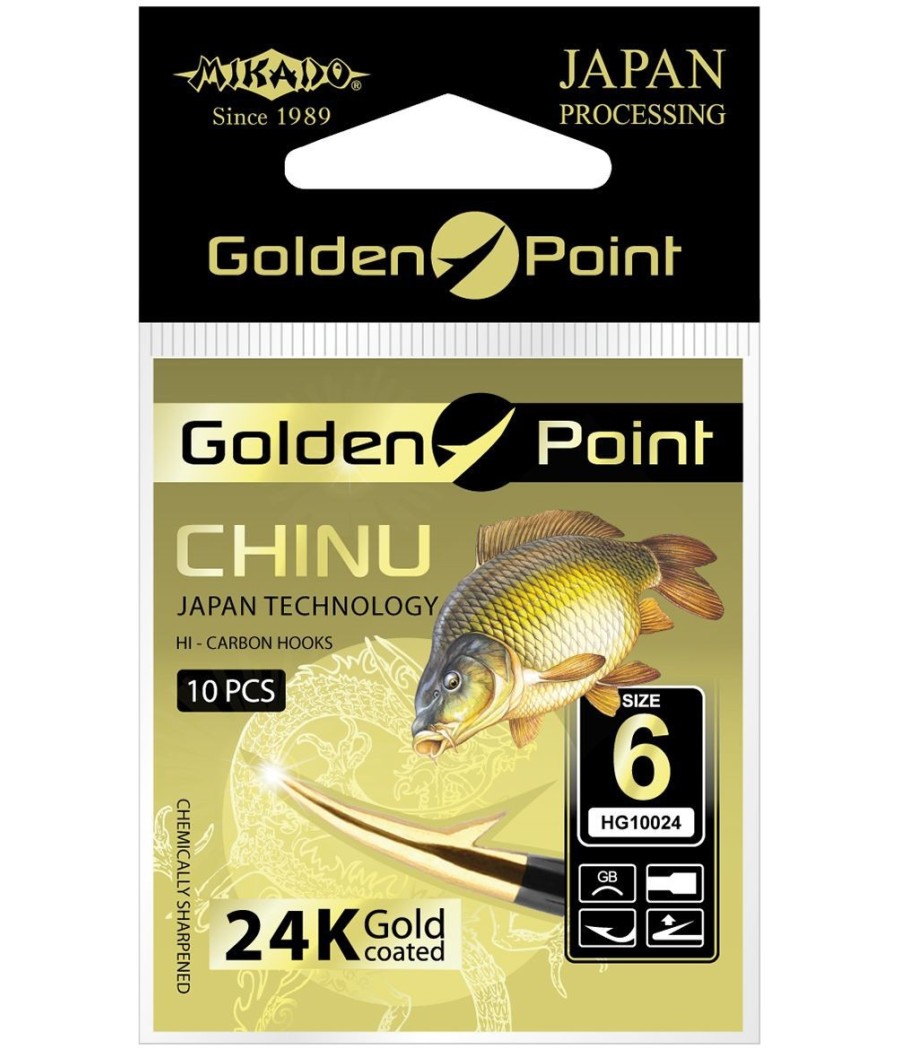 kaper sklep Mikado Haczyk Golden Point Chinu łopatka toz 2 10szt