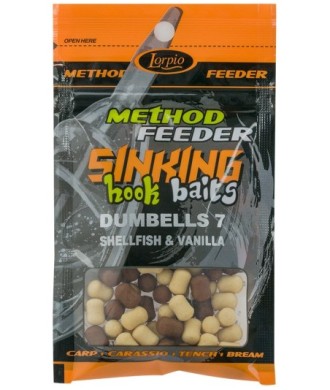 Lorpio SINKING HOOK BAITS DUMBELLS SHELLFISH & VANILLA 7X10