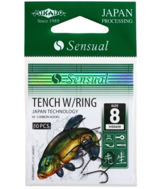 Mikado Haczyk Sensual Tench W/Ring roz 14 - 10szt