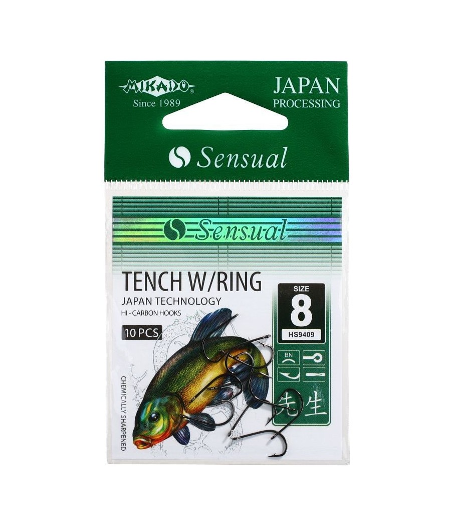 Mikado Haczyk Sensual Tench W/Ring roz 14 - 10szt