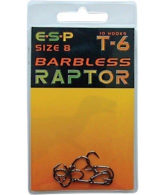 ESP Haczyki Raptor BIG T Barbless roz. 6