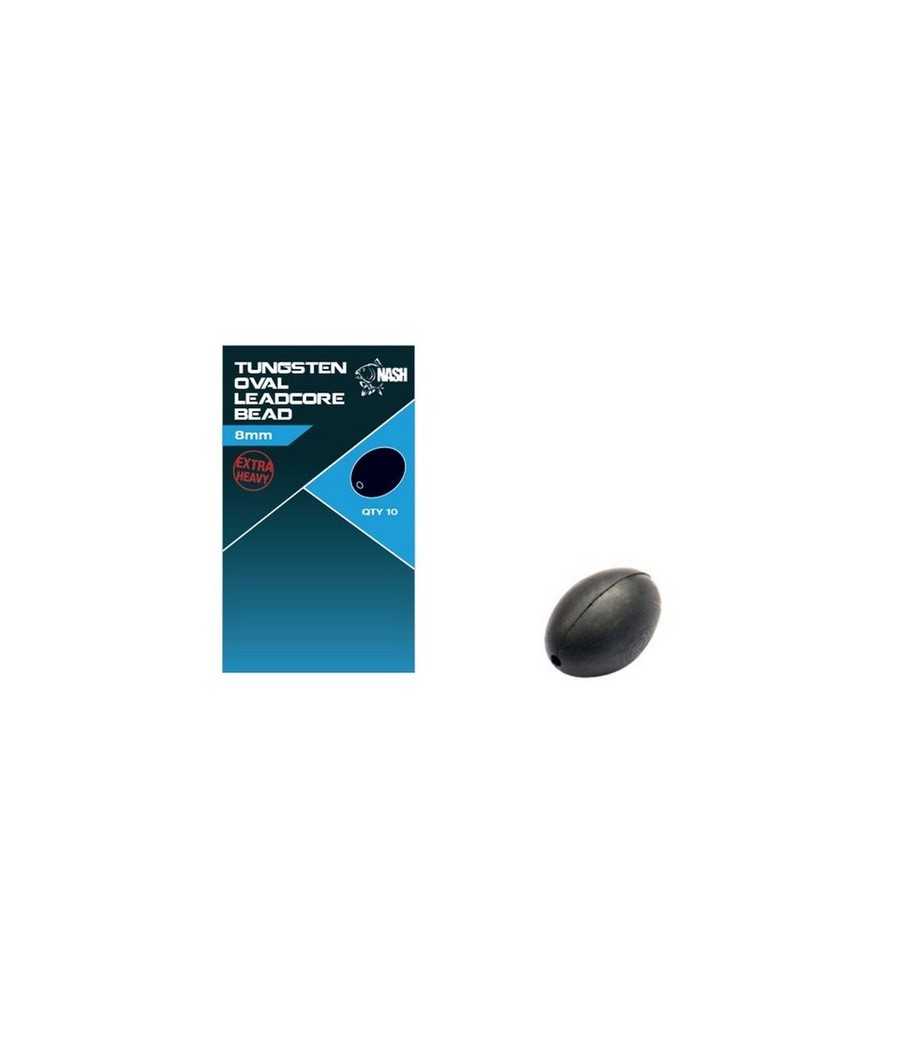 Kaper Sklep Nash Tungsten Oval Leadcore Bead 8mm 10szt