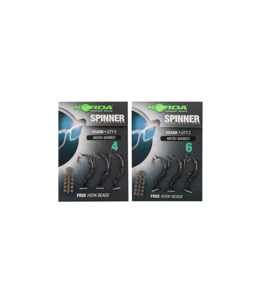 Korda Spinner Hook Sections Krank 6 Micro Barbed 3szt Korda Spinner Hook Sections Krank 6 Micro Barbed 3szt
