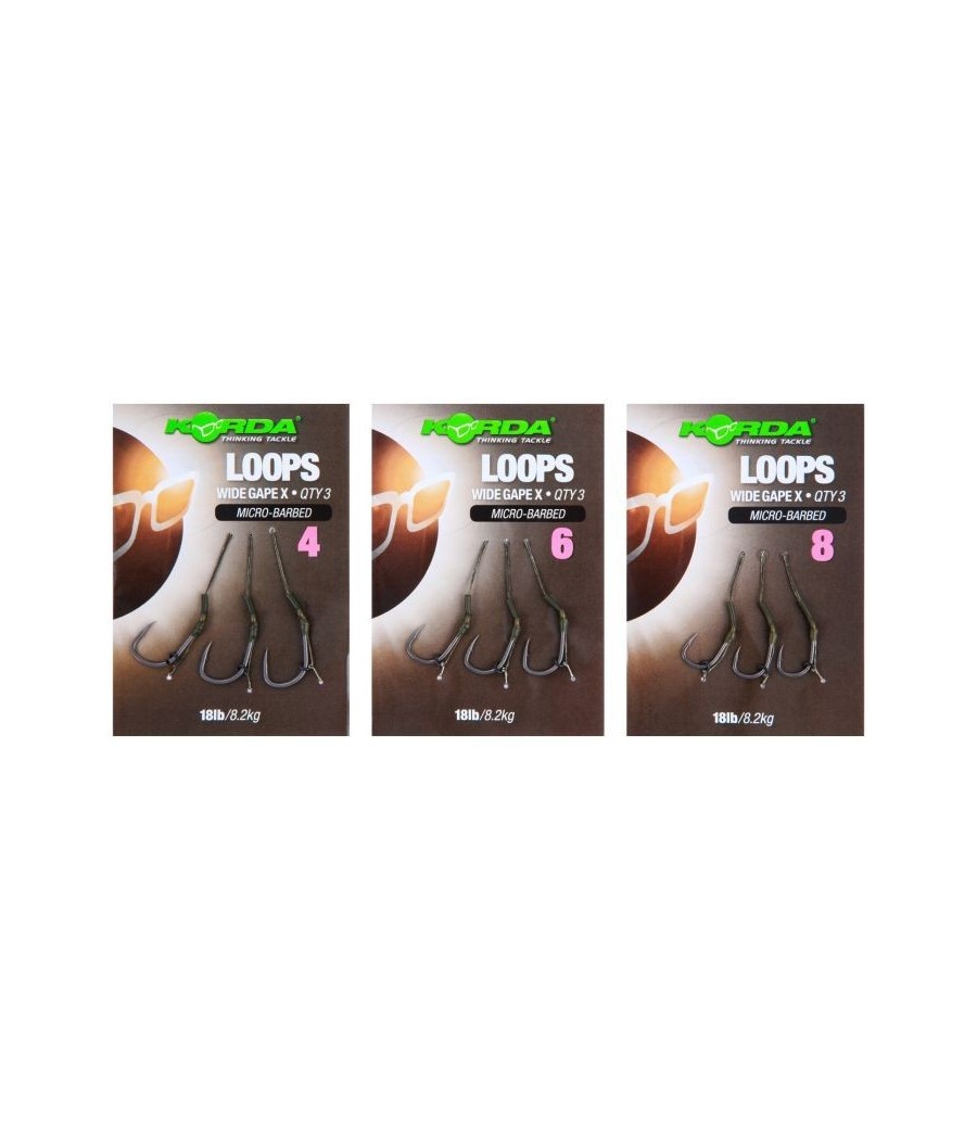 Korda Loop Rigs 6 Krank Micro Barbed 3szt