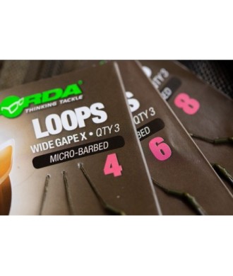 Korda Loop Rigs 6 Wide Gape X Micro Barbed 3szt