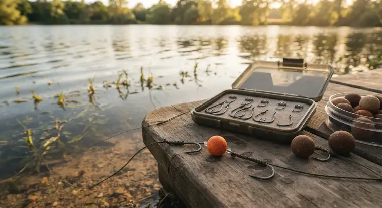 Haki na karpia do metody z boilies i kulki proteinowe na dnie, dobór haczyka do zaczepów, presji i warunków łowiska